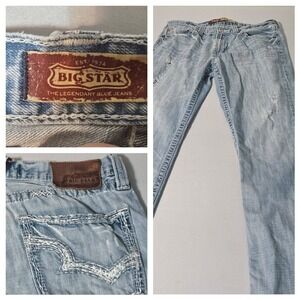 Big Star Pioneer Boot Jeans Mens 34x31 Limited Vintage Collection 34R Distressed